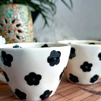 Floral Coffee Mug set of -2